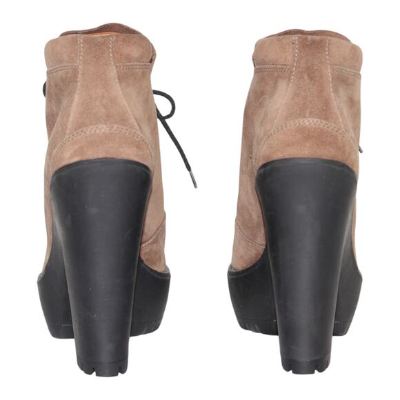 POLO Ralph Lauren Helene‎ Suede Platform Ankle Booties 39 B US 9 - Picture 4 of 11